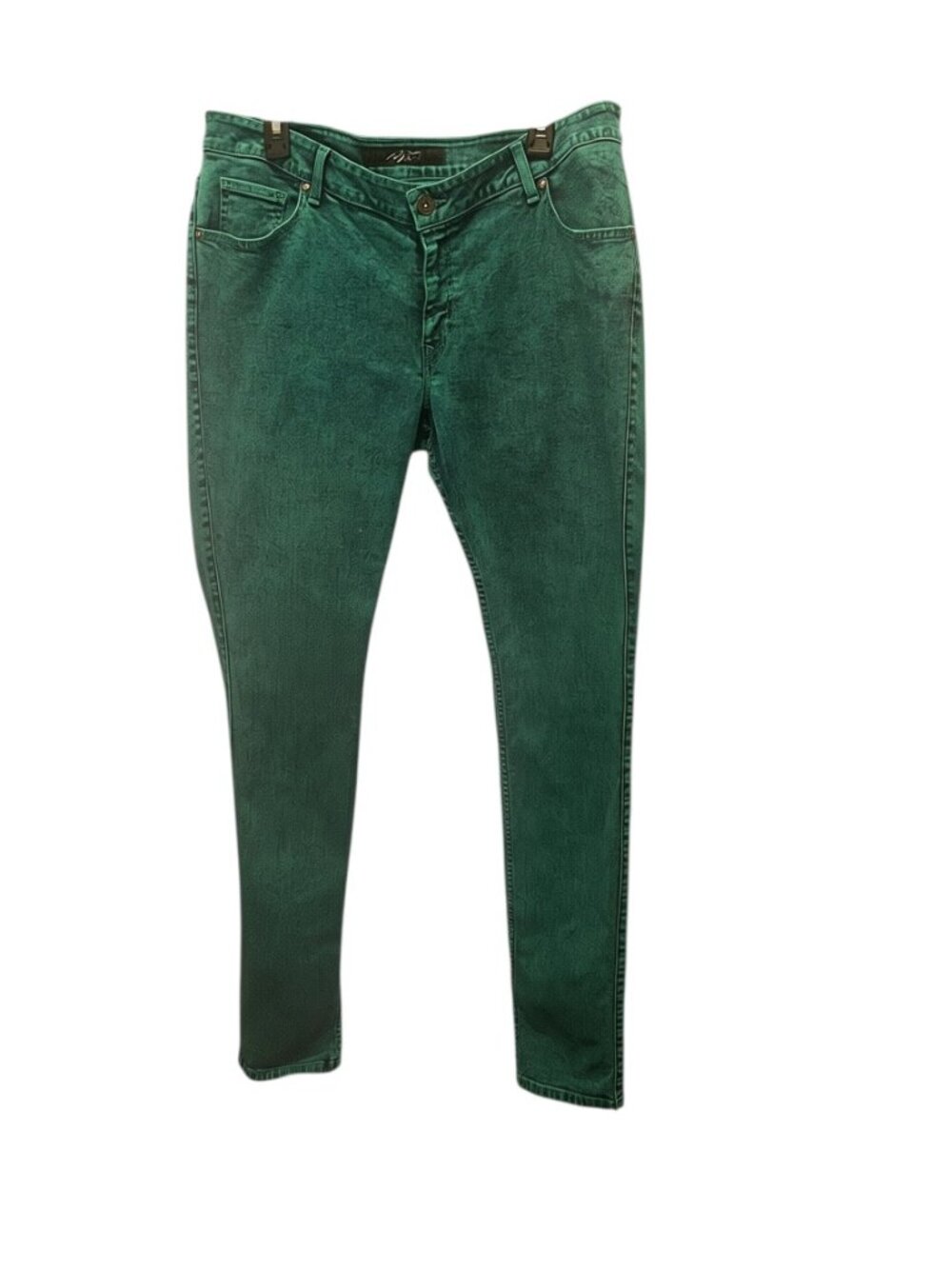 PZI Green Stretch Skinny Jeans Size 16 Xtra Long 36" Inseam